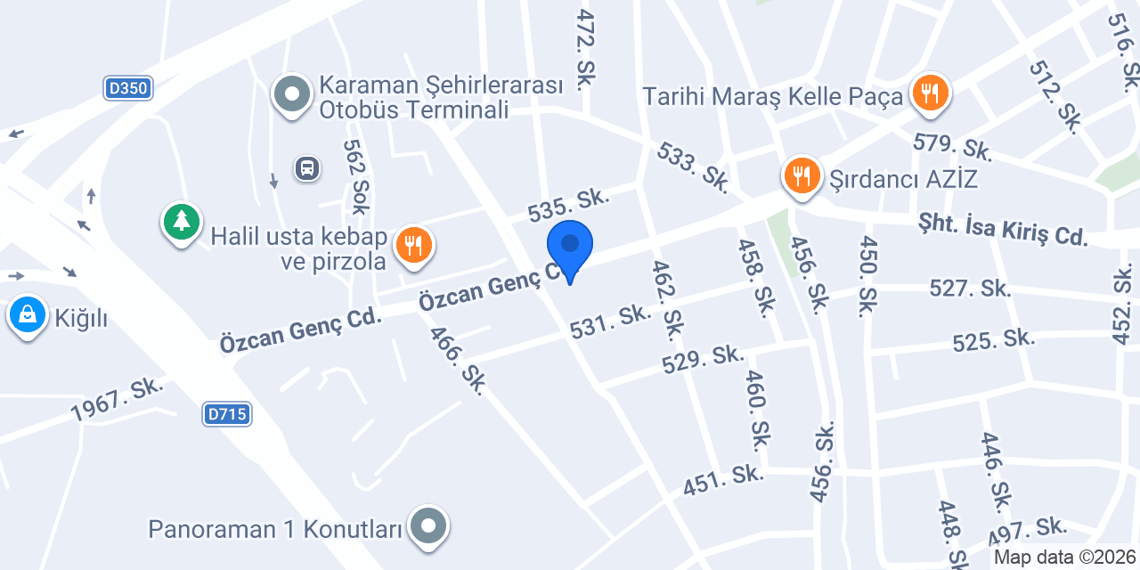 Ergin Ekmek Fabr. konumu