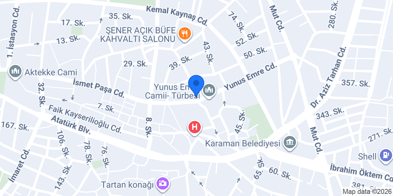 Nuh Mobilya Karaman konumu