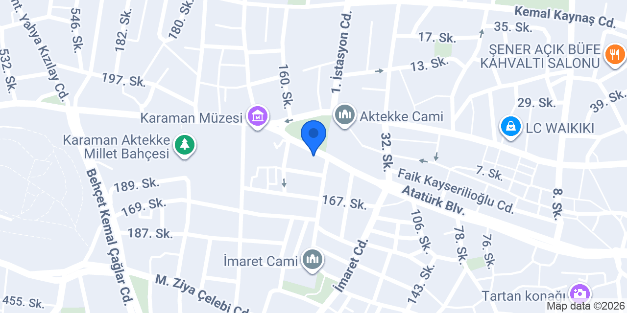 PastaProf Aktekke konumu