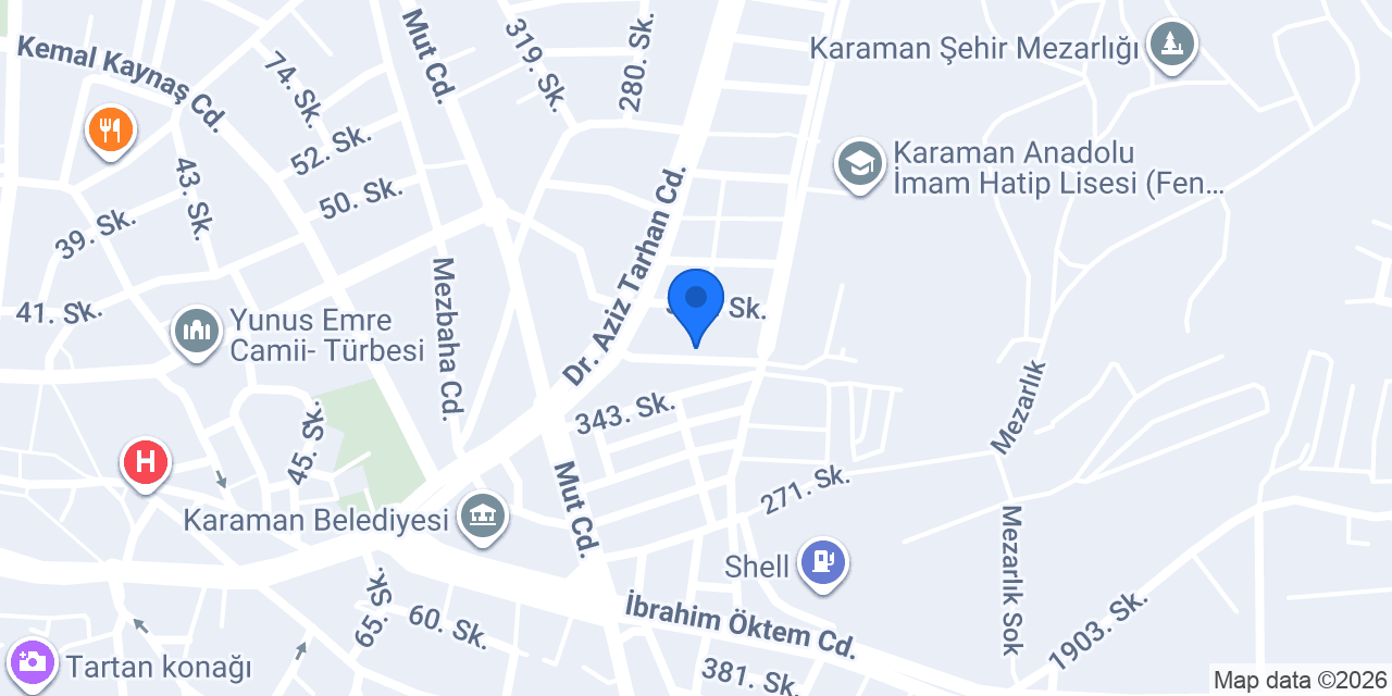 Eray yapı dekorasyon konumu