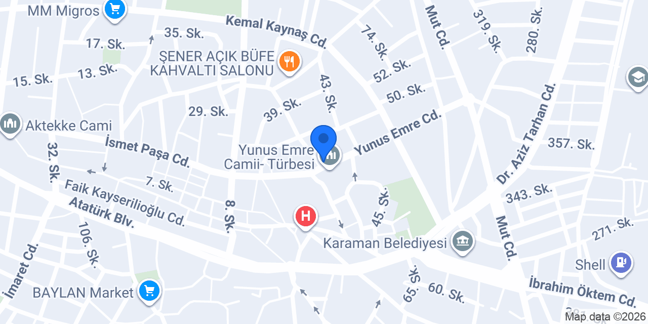 YASEMİN ÇİÇEKÇİLİK konumu