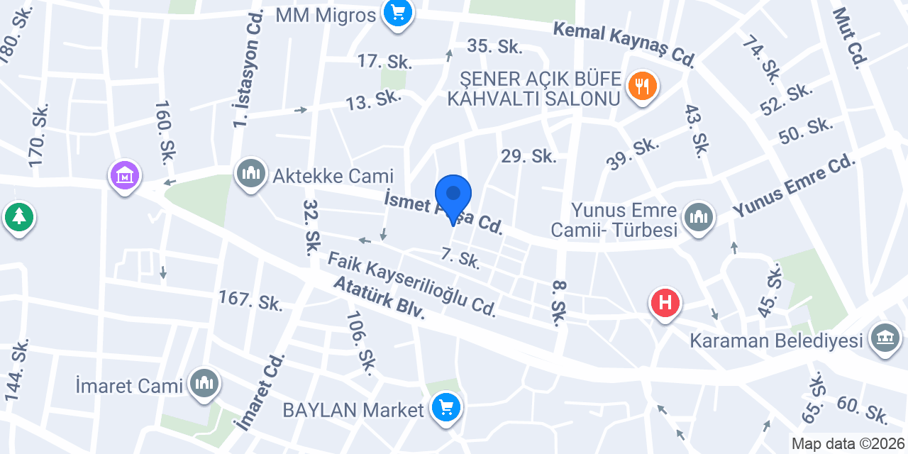 PEKOĞLU RENT A CAR konumu