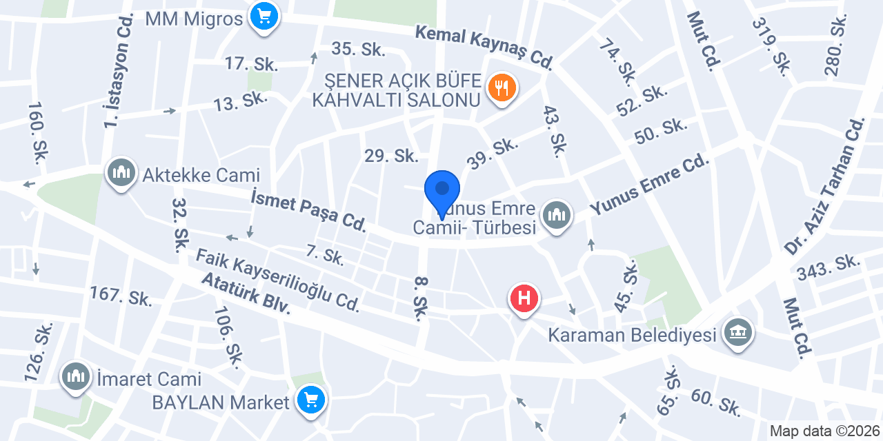 Handan Eczanesi konumu