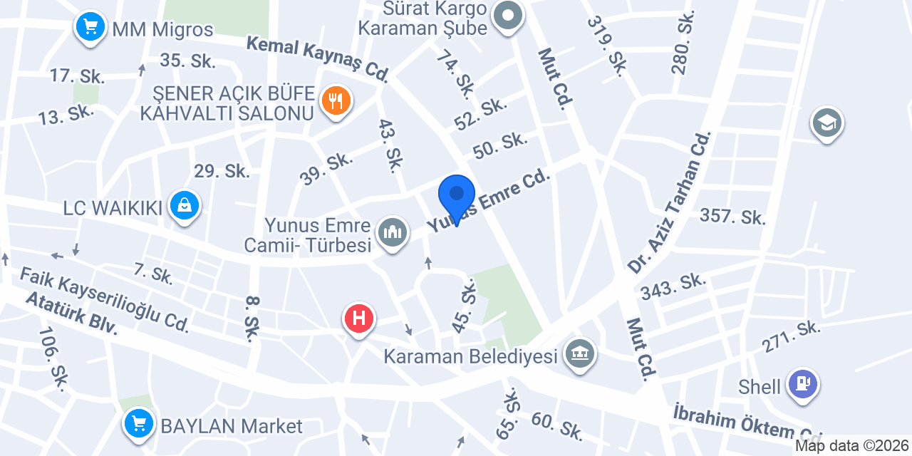 Çiğdemli Mobilya konumu