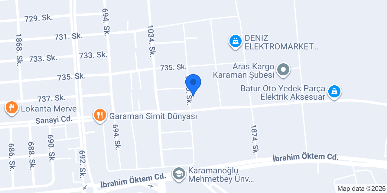 Hasyıldız Horeca konumu