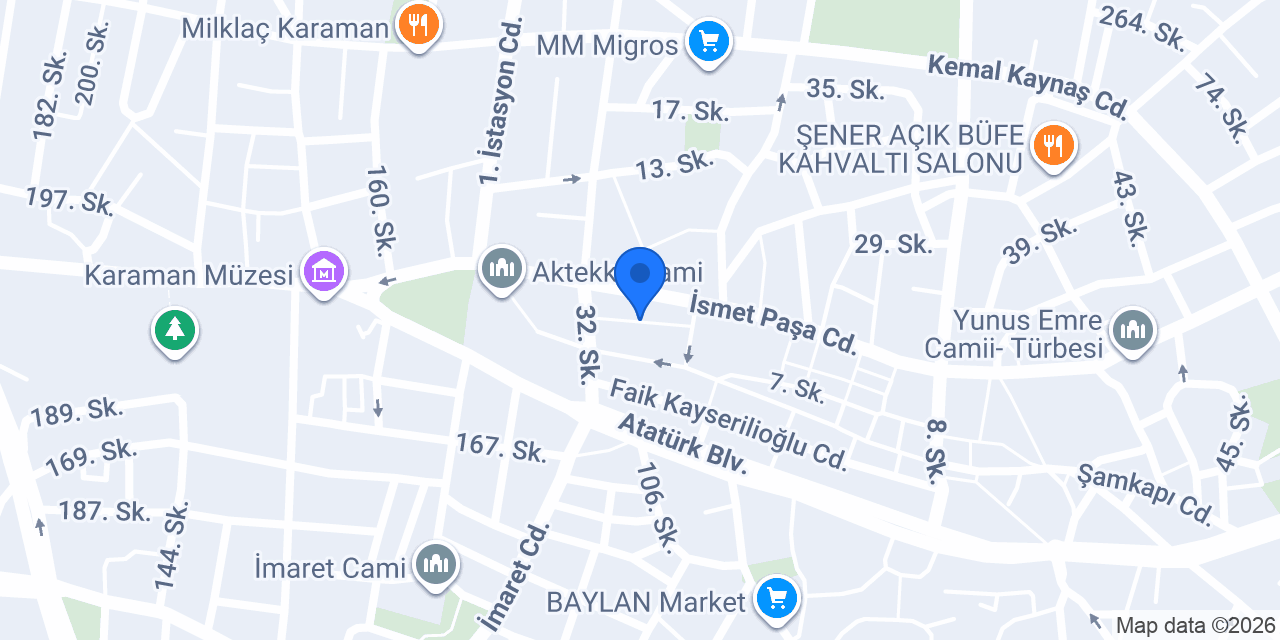 English Time Dil Kursu Karaman konumu