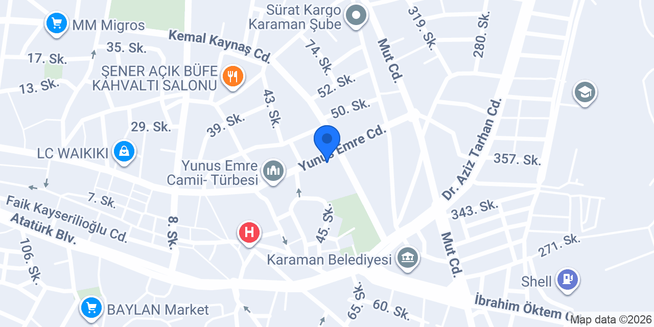 KARAMAN ONUR SPOT konumu