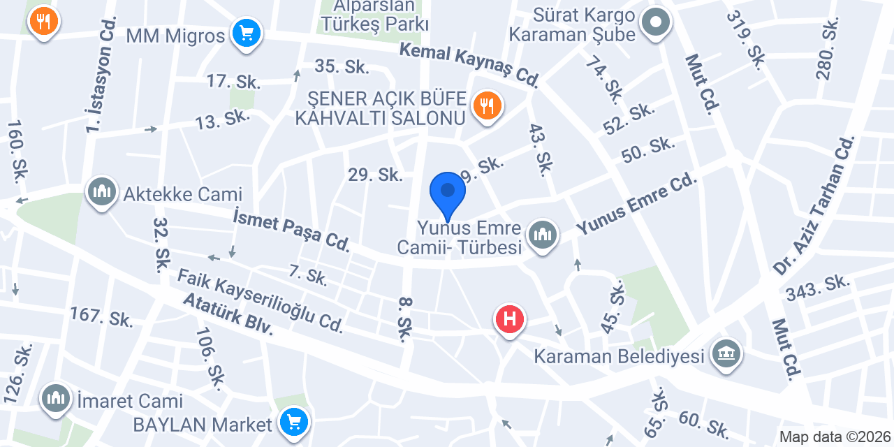Saatci Ali Usta konumu