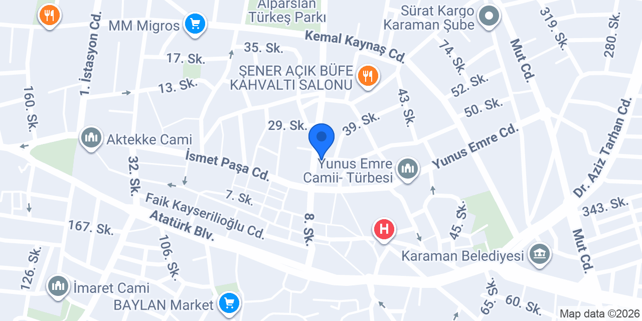 Şad Optik konumu