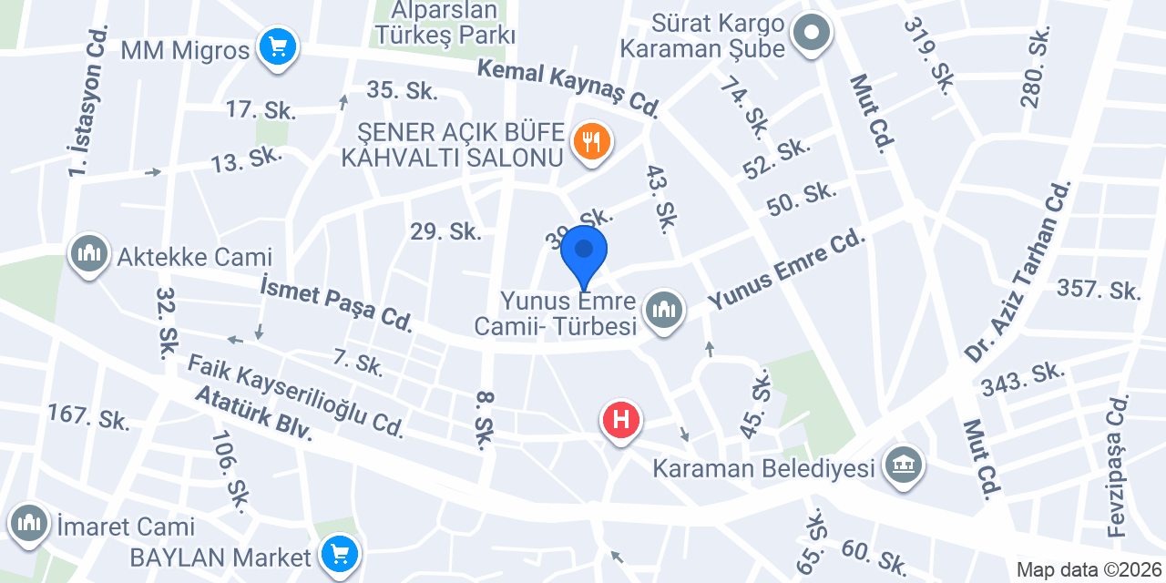 ERYİĞİT HUKUK BÜROSU konumu