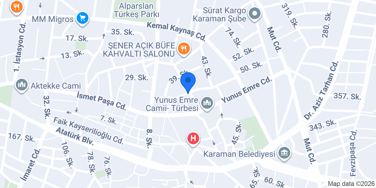 DAMAK ETLİEKMEK konumu