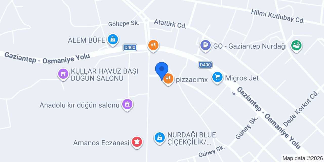 Pınar Kuaför Nurdağı konumu