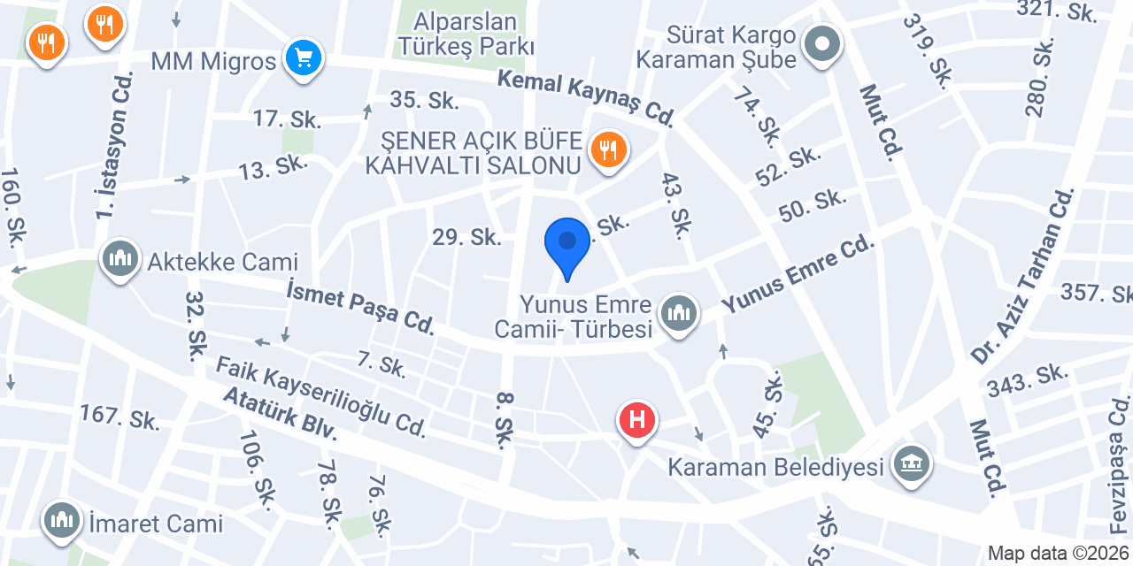 Titiz Kuru Temizleme konumu