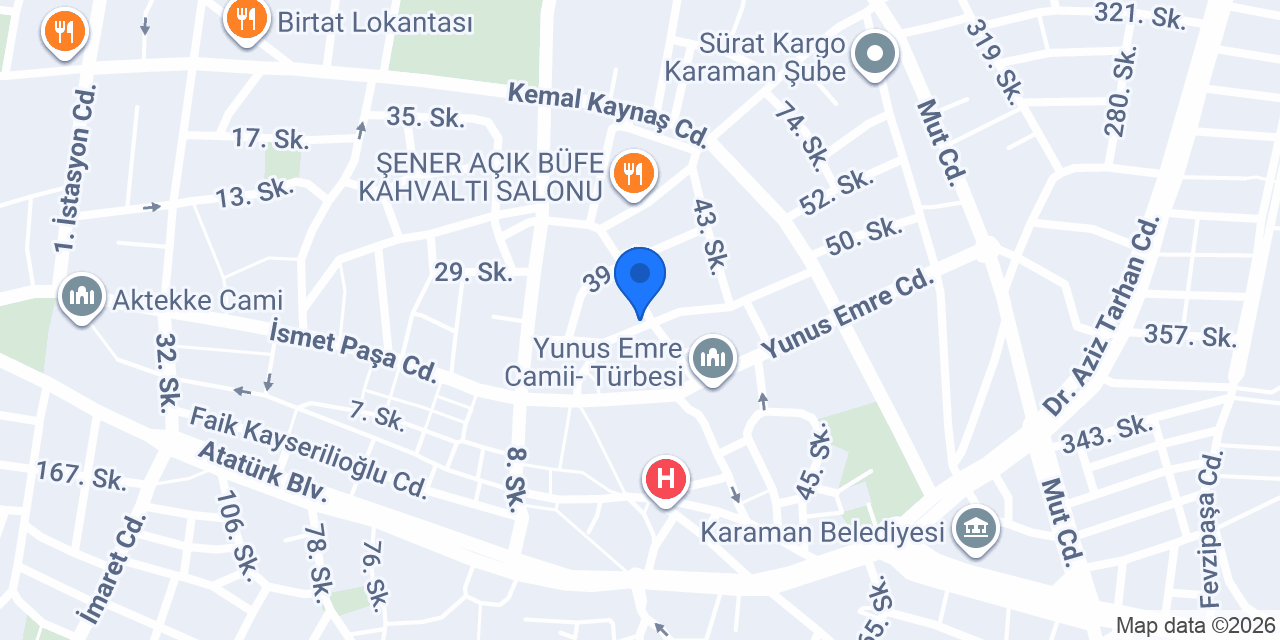 Ekiz Emlak konumu