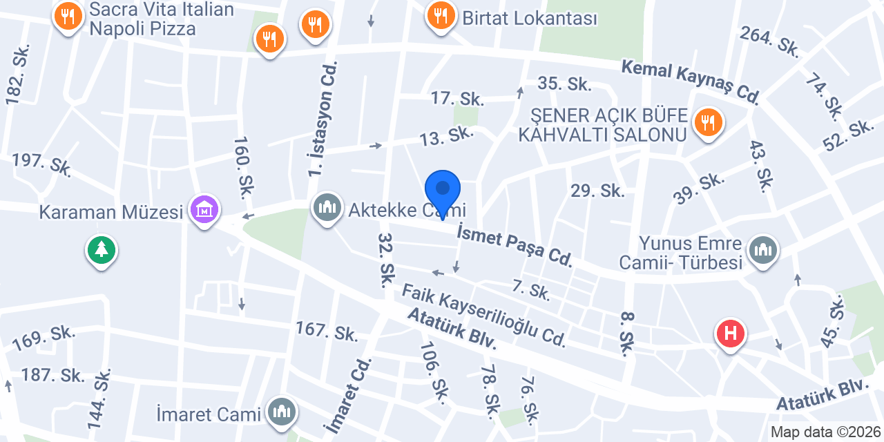 Maydonoz Döner Karaman konumu