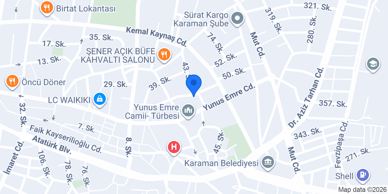Atak E-Spor Merkezi konumu