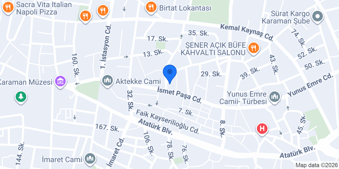 Nas Otel konumu