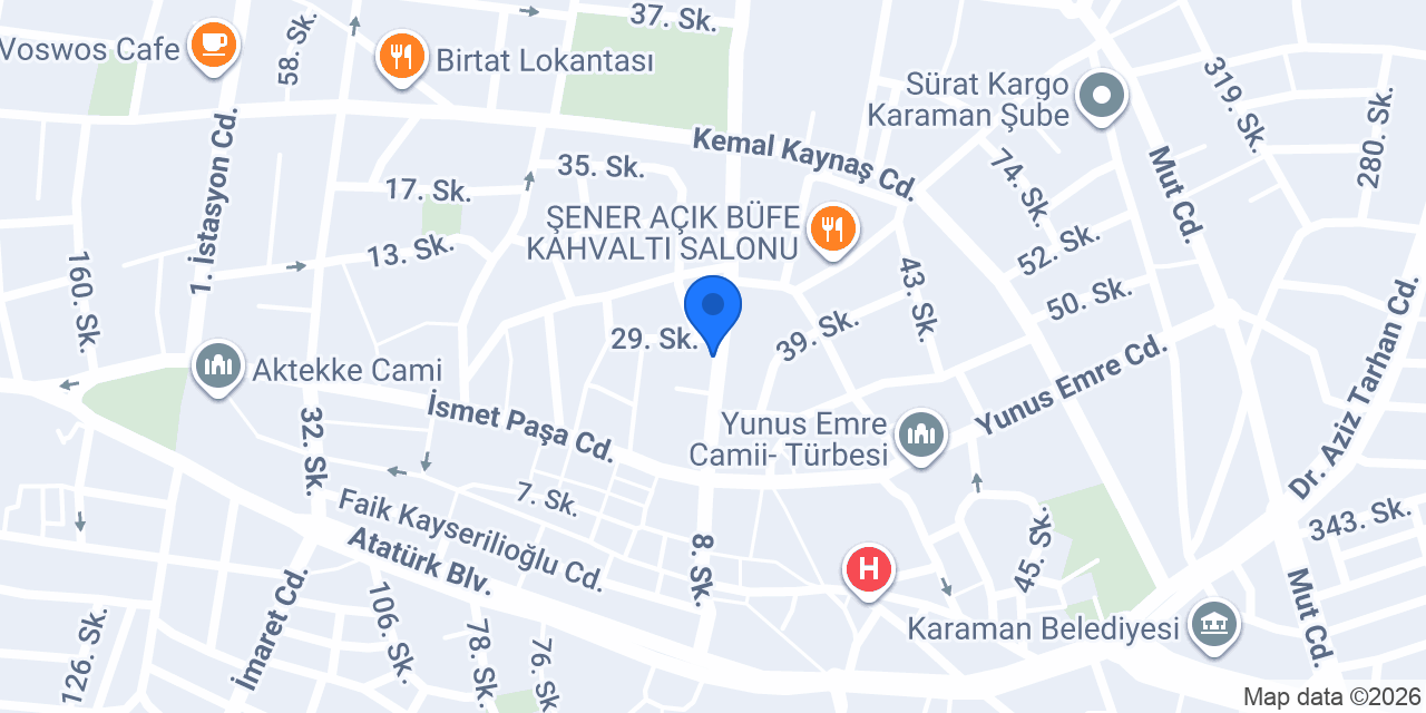Vodafone Cep Merkezi konumu