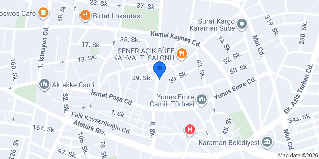 Yaşam Sürücü Kursu konumu