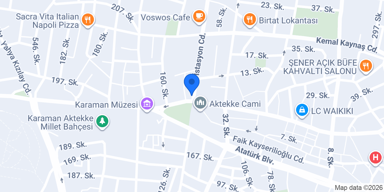 KARAMAN KOCA HUKUK BÜROSU konumu