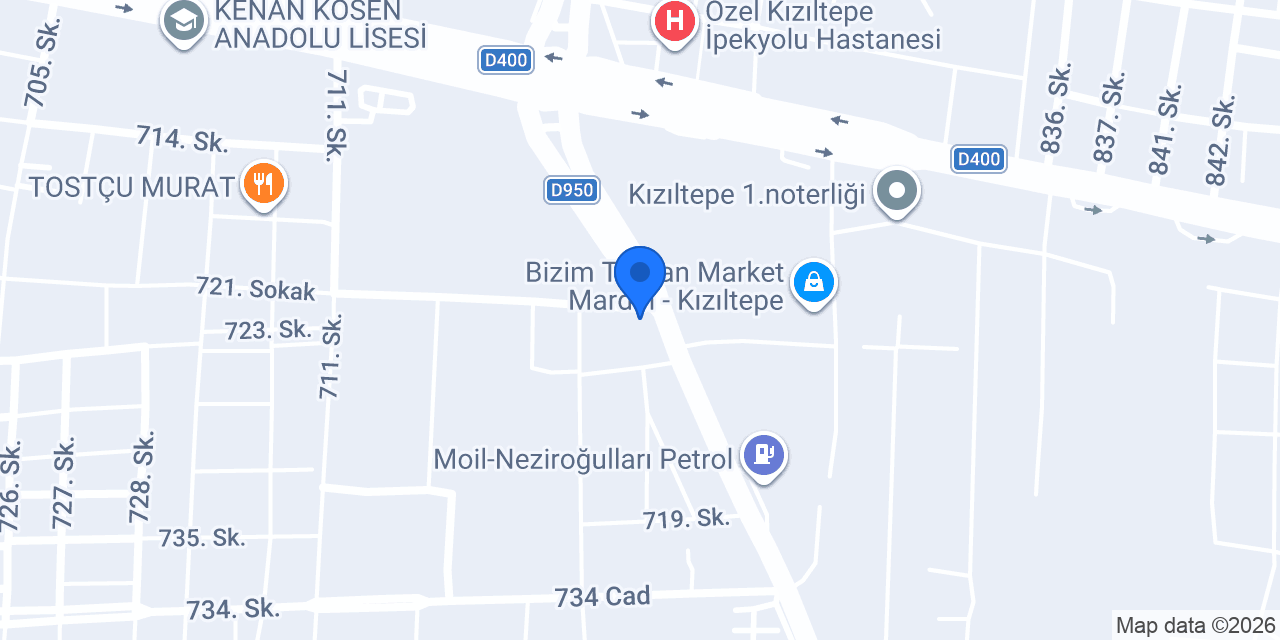 Maviş Demir Doğrama konumu
