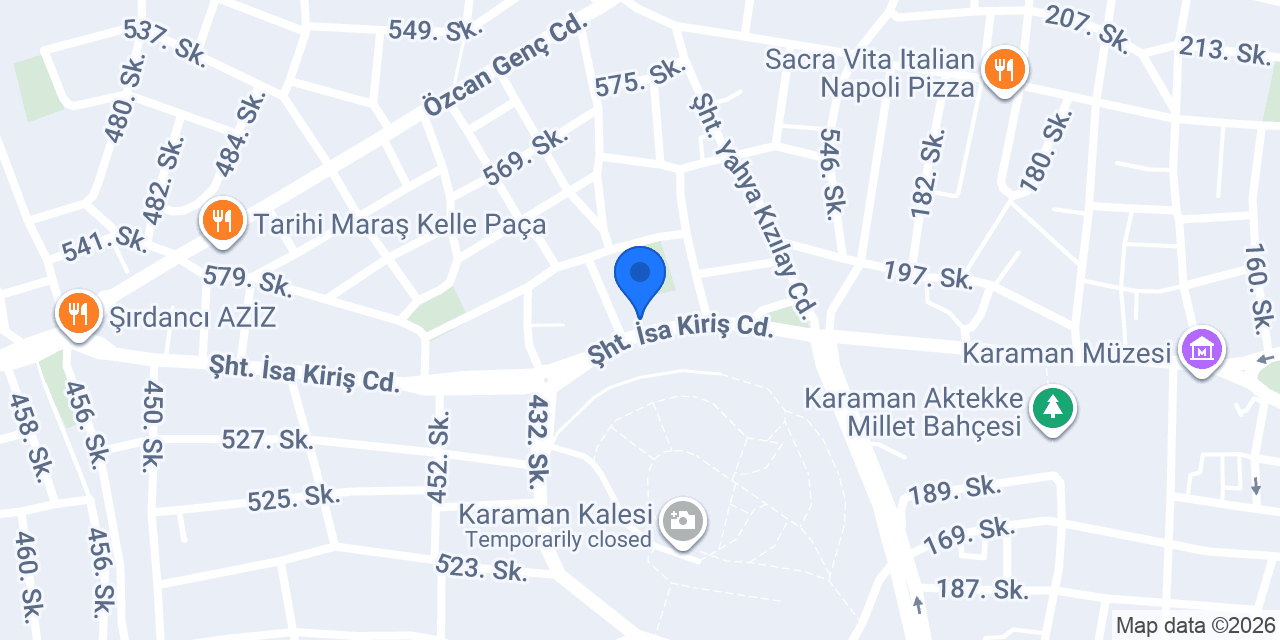 Derman Rent A Car konumu