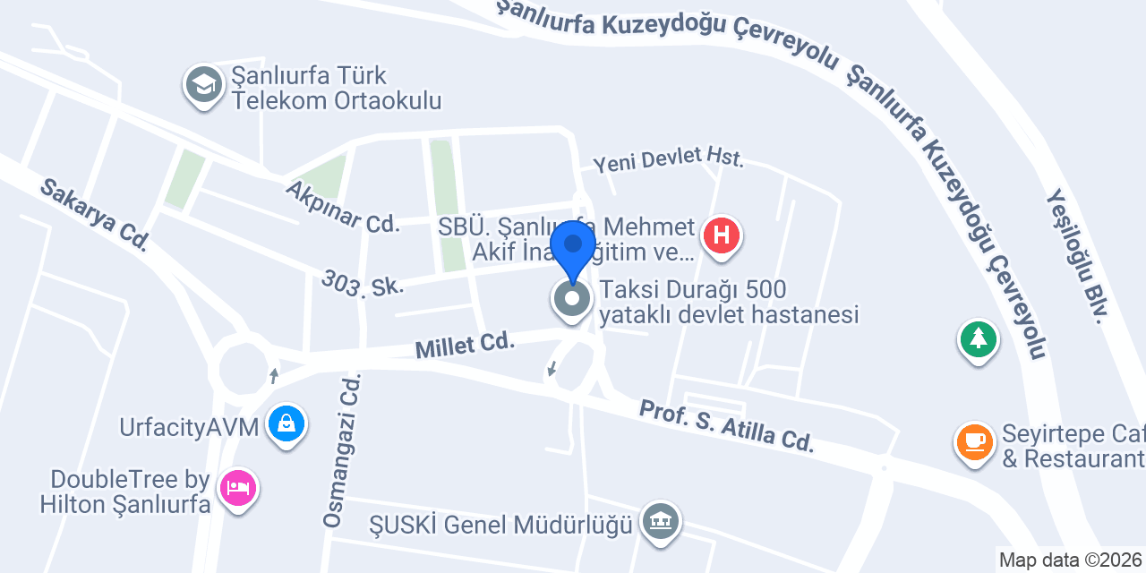 ÖZEL HAYAT AMBULANS konumu
