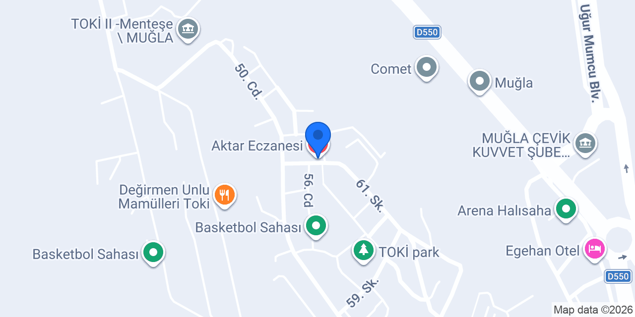Aktar Eczanesi konumu