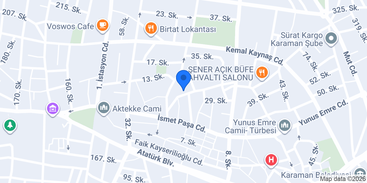Dilkent Otel konumu