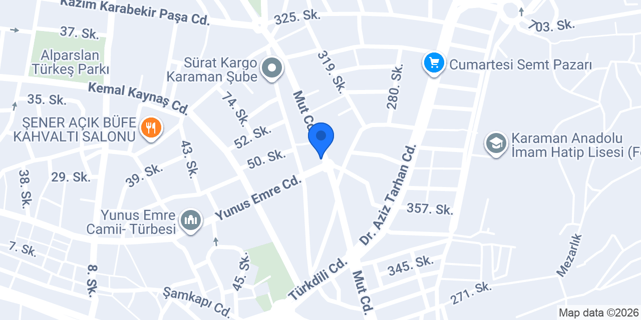 Taştan Mobilya konumu