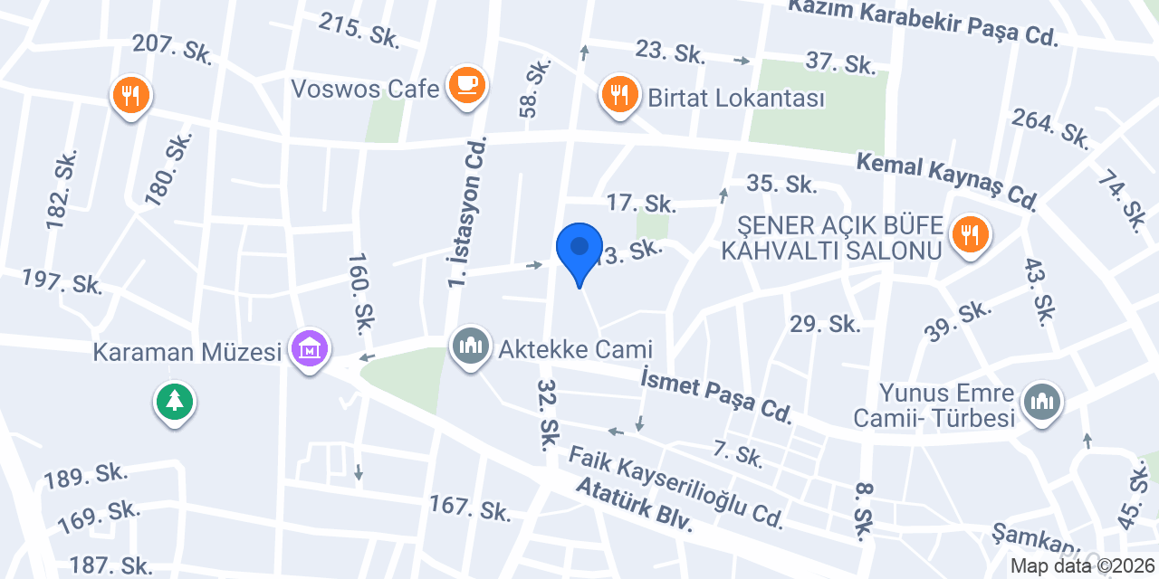 Çaçaron Pizza & Burger konumu