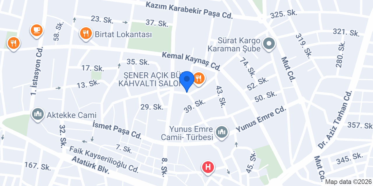 Karaman Psikoloji konumu
