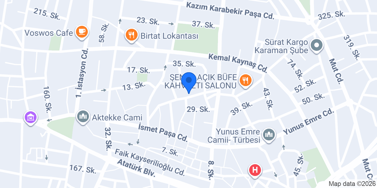 NADİR BUSINESS OTEL konumu
