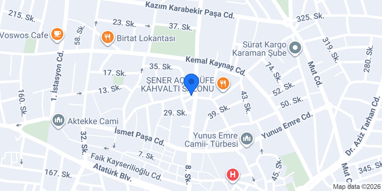 Karaman bayan kuaförü aktüel konumu