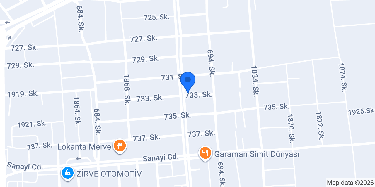 Gelişim Mobilya konumu