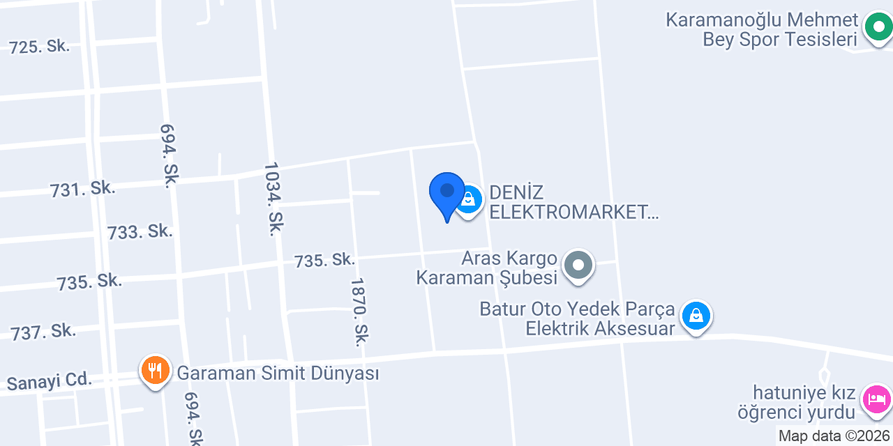Mesut Reklam Atölye konumu
