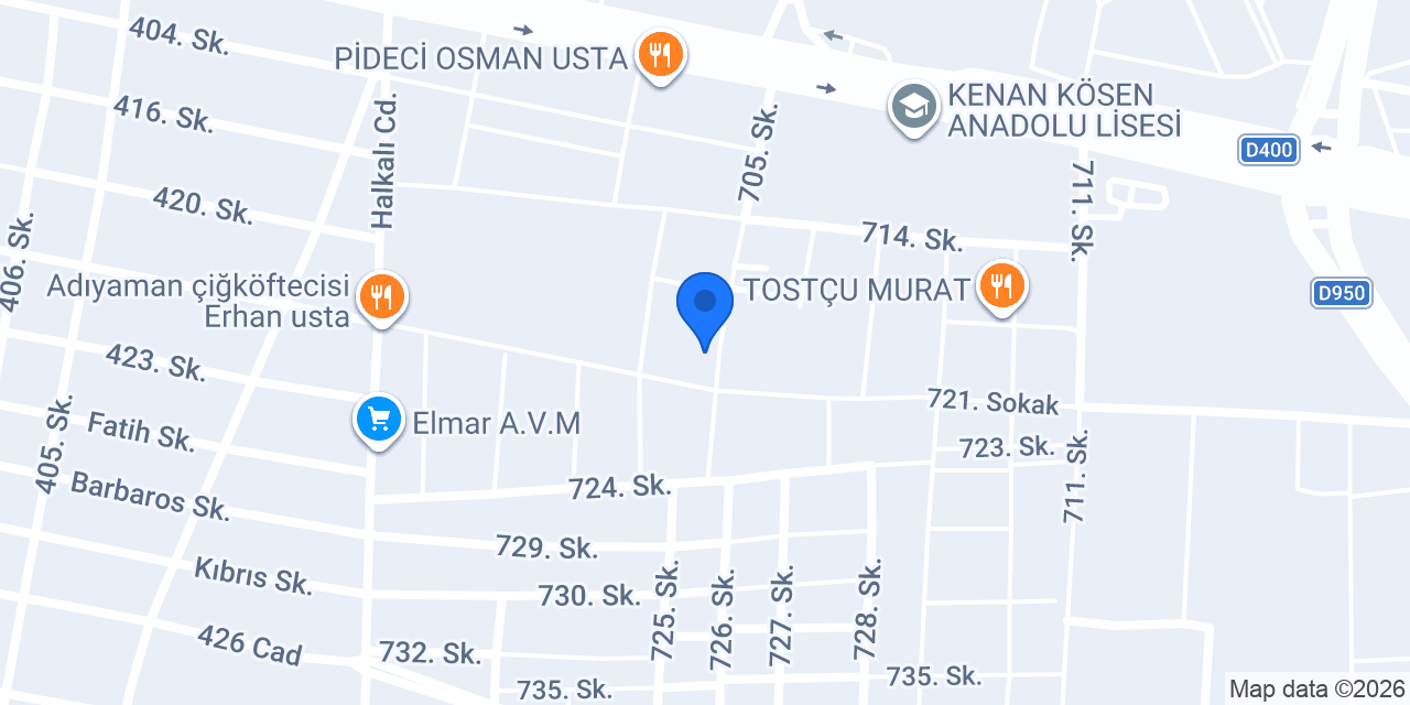 CEYLANLAR DEMİR ÇELİK konumu