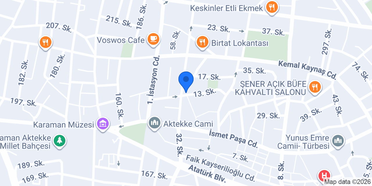 Karaman Necdet Emlak konumu