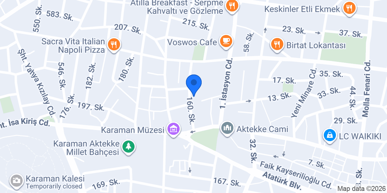 Birsan Otomotiv konumu