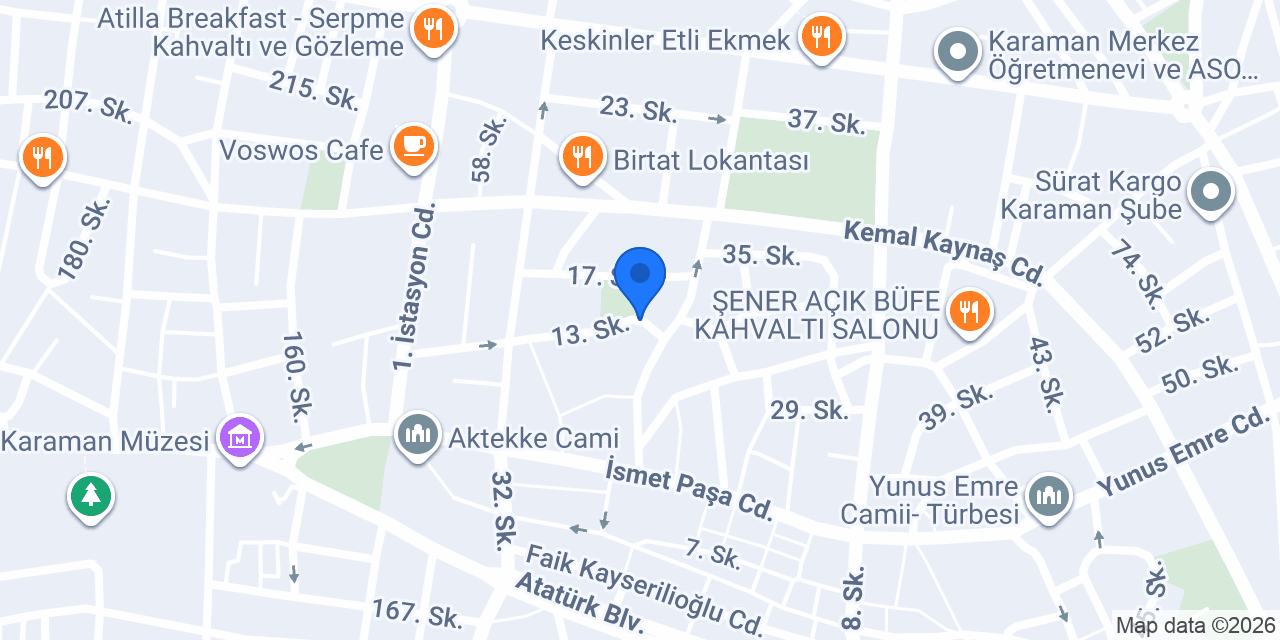 Sıfır Bir Izgara Salonu konumu