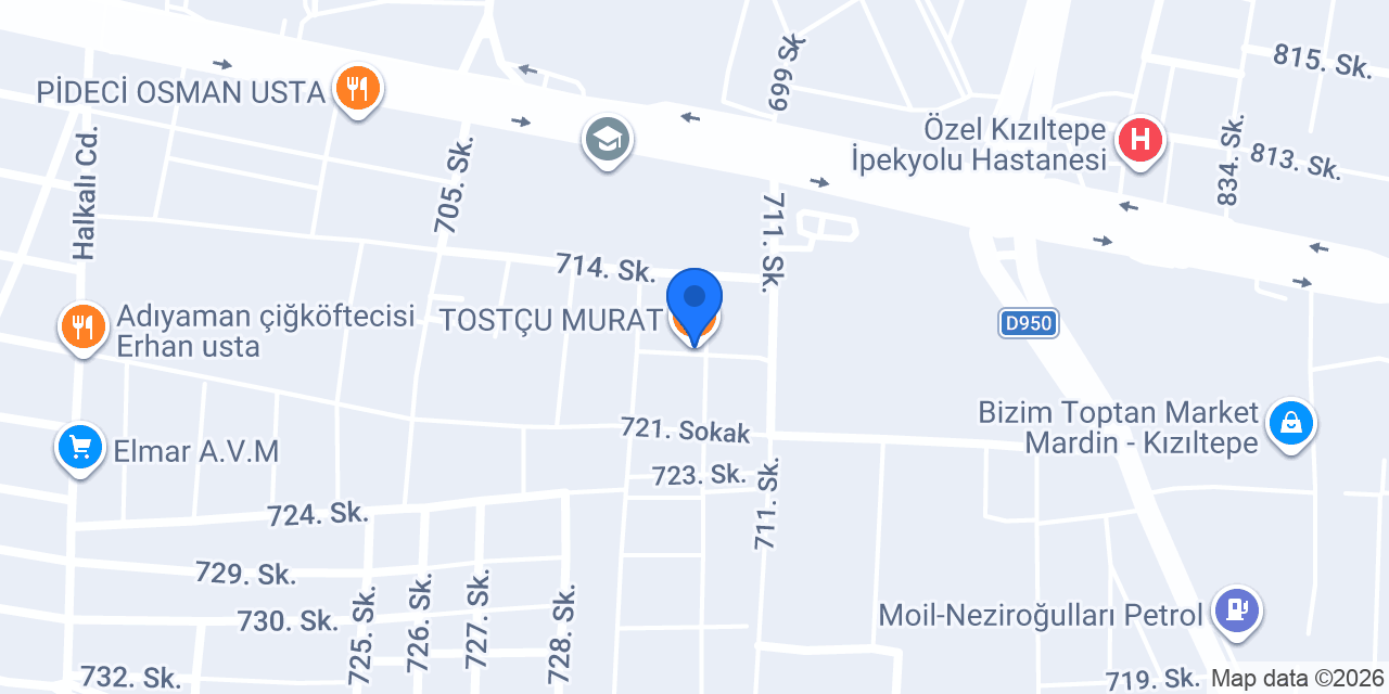 TOSTÇU MURAT konumu