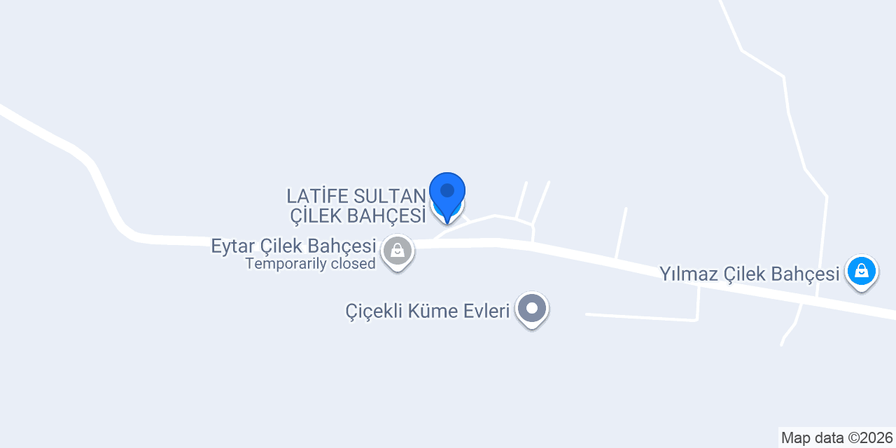 LATİFE SULTAN ÇİLEK BAHÇESİ konumu