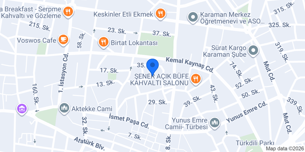 Ayna Kişisel Bakım Merkezi konumu