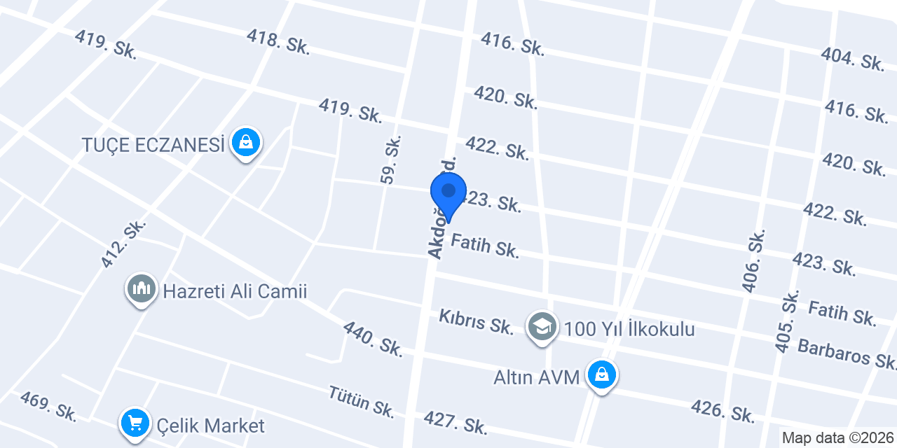 Aras Tesisat & Doğalgaz konumu