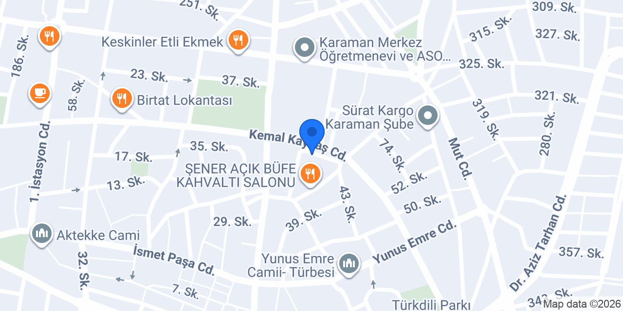 Kent Restoran konumu