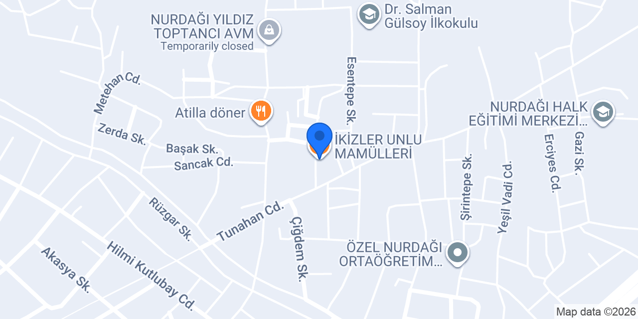 İKİZLER UNLU MAMÜLLERİ konumu