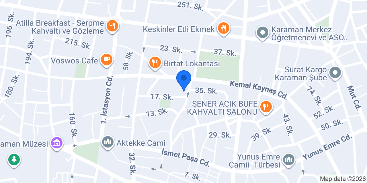 Şahin Rent A Car konumu