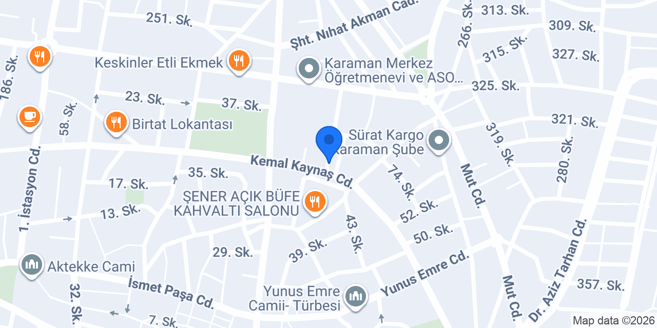 Beden Bedding Karaman konumu
