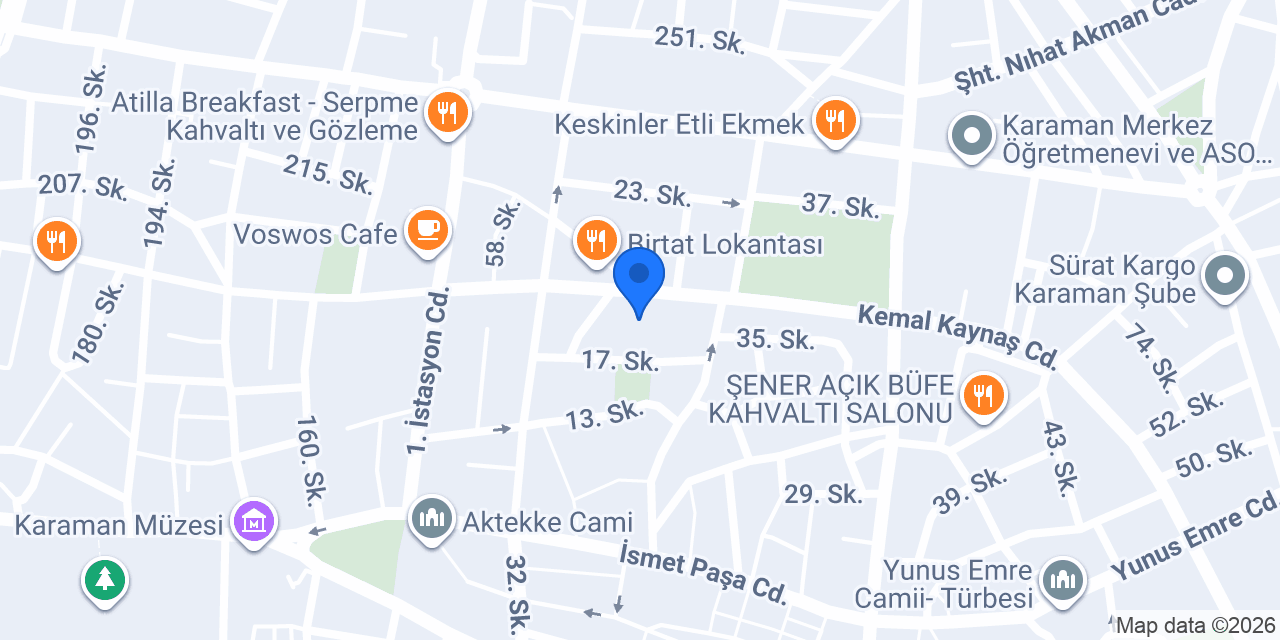 Teras Cafe konumu