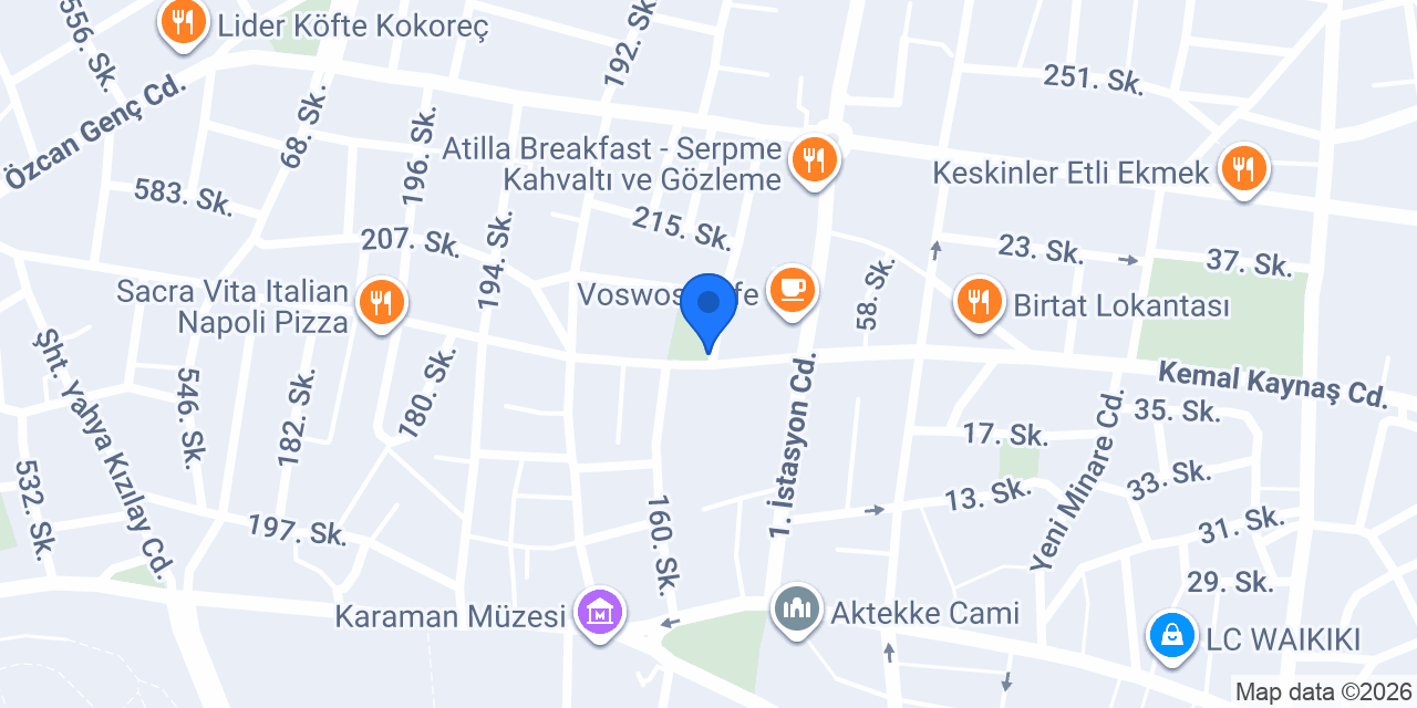 KARAMAN TAKSİ konumu
